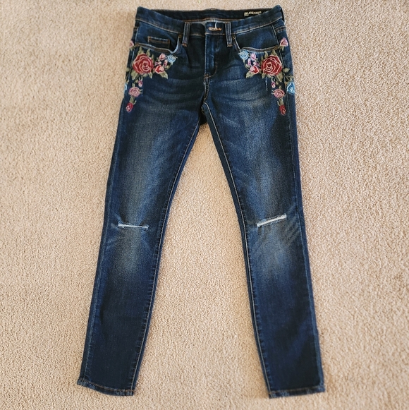 Blank NYC Denim - Embroidered Blue Jeans for Women